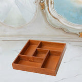 Maxbell Jewelry Organizer Tray Wood Stylish Earring Holder for Shop Bathroom Dresser