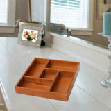 Maxbell Jewelry Organizer Tray Wood Stylish Earring Holder for Shop Bathroom Dresser