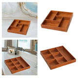 Maxbell Jewelry Organizer Tray Wood Stylish Earring Holder for Shop Bathroom Dresser