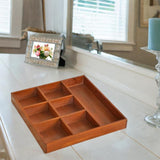 Maxbell Jewelry Tray Wooden Tabletop Bracelet Organizer for Jewelry Shop Home Drawer