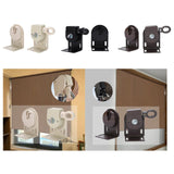 Maxbell Exterior Sun Shades Mounting Brackets Backyard Deck Patio Cordless Crank Kit Beige