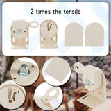 Maxbell Exterior Sun Shades Mounting Brackets Backyard Deck Patio Cordless Crank Kit Beige