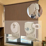 Maxbell Exterior Sun Shades Mounting Brackets Backyard Deck Patio Cordless Crank Kit Beige