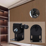 Maxbell Exterior Sun Shades Mounting Brackets Backyard Deck Patio Cordless Crank Kit Black