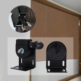 Maxbell Exterior Sun Shades Mounting Brackets Backyard Deck Patio Cordless Crank Kit Black