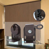 Maxbell Exterior Sun Shades Mounting Brackets Backyard Deck Patio Cordless Crank Kit Brown