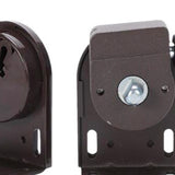 Maxbell Exterior Sun Shades Mounting Brackets Backyard Deck Patio Cordless Crank Kit Brown