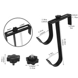 Maxbell 2 Pieces Pool Pole Hanger Pool Equipment Hooks for Nets Skimmer Garden Tools