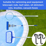 Maxbell 2 Pieces Pool Pole Hanger Pool Equipment Hooks for Nets Skimmer Garden Tools