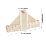 Maxbell 4 Pieces Tent Pole Connectors Easy Setup Premium Portable Gazebo Tent Joints 10.1cmx6.1cm