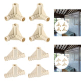 Maxbell 4 Pieces Tent Pole Connectors Easy Setup Premium Portable Gazebo Tent Joints Height 6.1cm