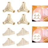 Maxbell 4 Pieces Tent Pole Connectors Easy Setup Premium Portable Gazebo Tent Joints Height 6.1cm