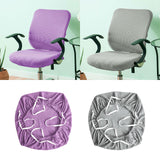 Maxbell Elastic Office Chair Cover Swivel Chair Cover Desk Computer Chair Seat Cover Light Violet
