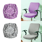 Maxbell Elastic Office Chair Cover Swivel Chair Cover Desk Computer Chair Seat Cover Light Violet