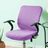 Maxbell Elastic Office Chair Cover Swivel Chair Cover Desk Computer Chair Seat Cover Light Violet