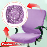 Maxbell Elastic Office Chair Cover Swivel Chair Cover Desk Computer Chair Seat Cover Light Violet