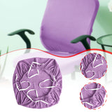 Maxbell Elastic Office Chair Cover Swivel Chair Cover Desk Computer Chair Seat Cover Light Violet