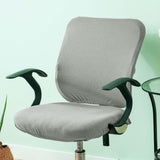 Maxbell Elastic Office Chair Cover Swivel Chair Cover Desk Computer Chair Seat Cover Light Grey