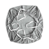 Maxbell Elastic Office Chair Cover Swivel Chair Cover Desk Computer Chair Seat Cover Light Grey