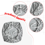 Maxbell Elastic Office Chair Cover Swivel Chair Cover Desk Computer Chair Seat Cover Light Grey