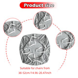 Maxbell Elastic Office Chair Cover Swivel Chair Cover Desk Computer Chair Seat Cover Light Grey