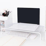 Maxbell Monitor Stand Riser Stable Iron Monitor Holder for Home Computers Apartments 50cmx20cmx8cm