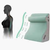 Maxbell Backrest Pillow Back Cushion Reading Rest Pillow for Adult Sitting up in Bed Green