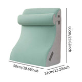 Maxbell Backrest Pillow Back Cushion Reading Rest Pillow for Adult Sitting up in Bed Green
