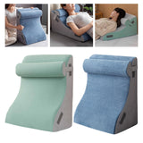 Maxbell Backrest Pillow Back Cushion Reading Rest Pillow for Adult Sitting up in Bed Green