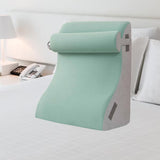 Maxbell Backrest Pillow Back Cushion Reading Rest Pillow for Adult Sitting up in Bed Green