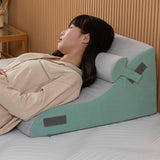 Maxbell Backrest Pillow Back Cushion Reading Rest Pillow for Adult Sitting up in Bed Green