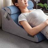 Maxbell Backrest Pillow Back Cushion Reading Rest Pillow for Adult Sitting up in Bed Gray