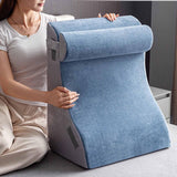 Maxbell Backrest Pillow Back Cushion Reading Rest Pillow for Adult Sitting up in Bed Gray