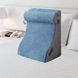Maxbell Backrest Pillow Back Cushion Reading Rest Pillow for Adult Sitting up in Bed Gray