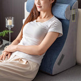 Maxbell Backrest Pillow Back Cushion Reading Rest Pillow for Adult Sitting up in Bed Gray