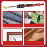 Maxbell Mini Craft Iron Wired Electric for Dolls DIY Crafting Projects Small Fabrics Red