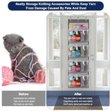 Maxbell Hanging Yarn Storage Organizer for Crocheting Accessories Knitting Pins Dorm