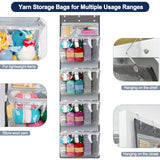 Maxbell Hanging Yarn Storage Organizer for Crocheting Accessories Knitting Pins Dorm