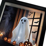 Maxbell Halloween Sign Prop Spooky Creative with Light for Home Centerpiece Tabletop