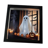 Maxbell Halloween Sign Prop Spooky Creative with Light for Home Centerpiece Tabletop