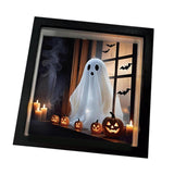 Maxbell Halloween Sign Prop Spooky Creative with Light for Home Centerpiece Tabletop
