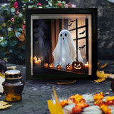 Maxbell Halloween Sign Prop Spooky Creative with Light for Home Centerpiece Tabletop