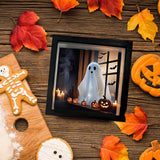 Maxbell Halloween Sign Prop Spooky Creative with Light for Home Centerpiece Tabletop