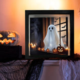 Maxbell Halloween Sign Prop Spooky Creative with Light for Home Centerpiece Tabletop