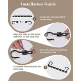 Maxbell 8 Pieces Space Saving Hangers Dorm Closet Organizer for Coats Sweaters Skirt