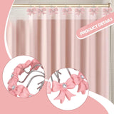 Maxbell 12Pcs Shower Curtain Hooks Dorm Housewarming Bowknot Decorative Hanger Rings