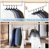 Maxbell 6 Pieces Clothing Chain Hangers Rotating Sturdy Compact Space Saving Hangers