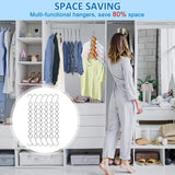 Maxbell 6 Pieces Clothing Chain Hangers Rotating Sturdy Compact Space Saving Hangers