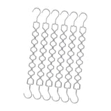 Maxbell 6 Pieces Clothing Chain Hangers Rotating Sturdy Compact Space Saving Hangers