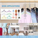 Maxbell 6 Pieces Clothing Chain Hangers Rotating Sturdy Compact Space Saving Hangers